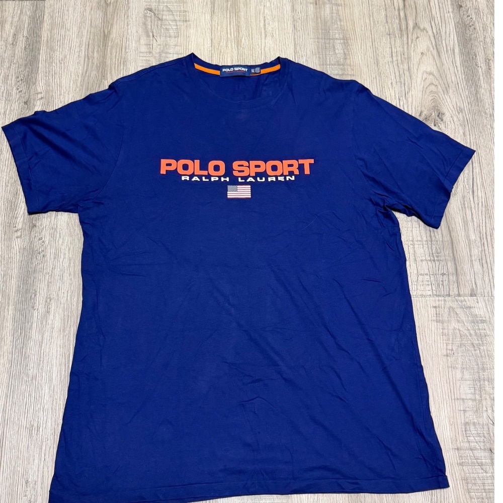 Big & Tall Polo Sport Ralph Lauren, Blue T-Shirt, Men, XLT